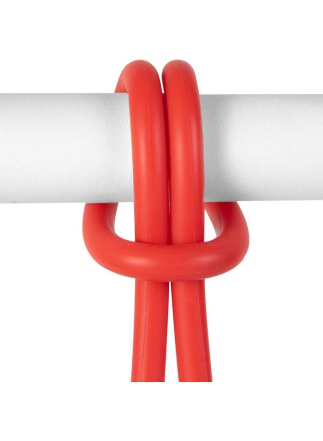 Fatboy Bolleke Duo Pack Hanging Light | Rechargeable LED light via USB connection | Portable ambient lighting | IP55 Splashproof | 3 Brightness Mode | 100 cm hanging loop, 20 cm Light - Red - Image 4